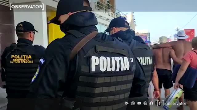 Mascații au intervenit în localurile din Costinești