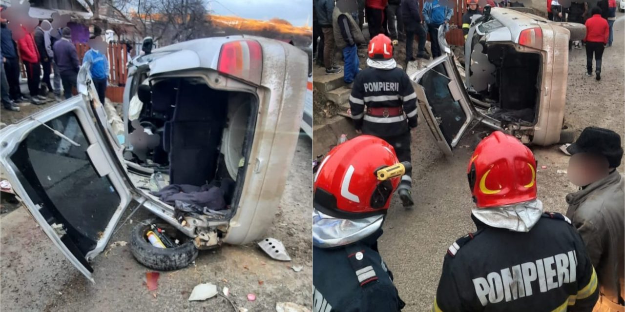 Trei tineri răniți într-un accident rutier produs în Botoșani – FOTO