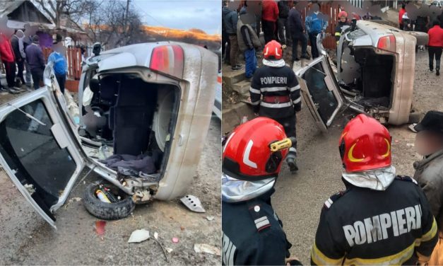 Trei tineri răniți într-un accident rutier produs în Botoșani – FOTO