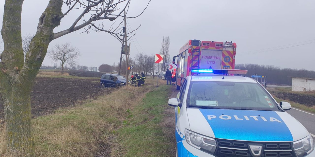 Două persoane rănite într-un accident rutier în comuna Avrămeni – FOTO