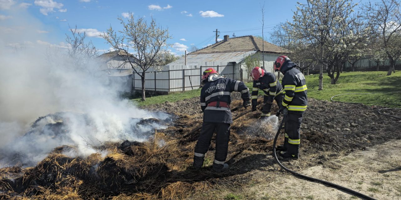 Incendiu provocat din joaca unui copil de 8 ani – VIDEO